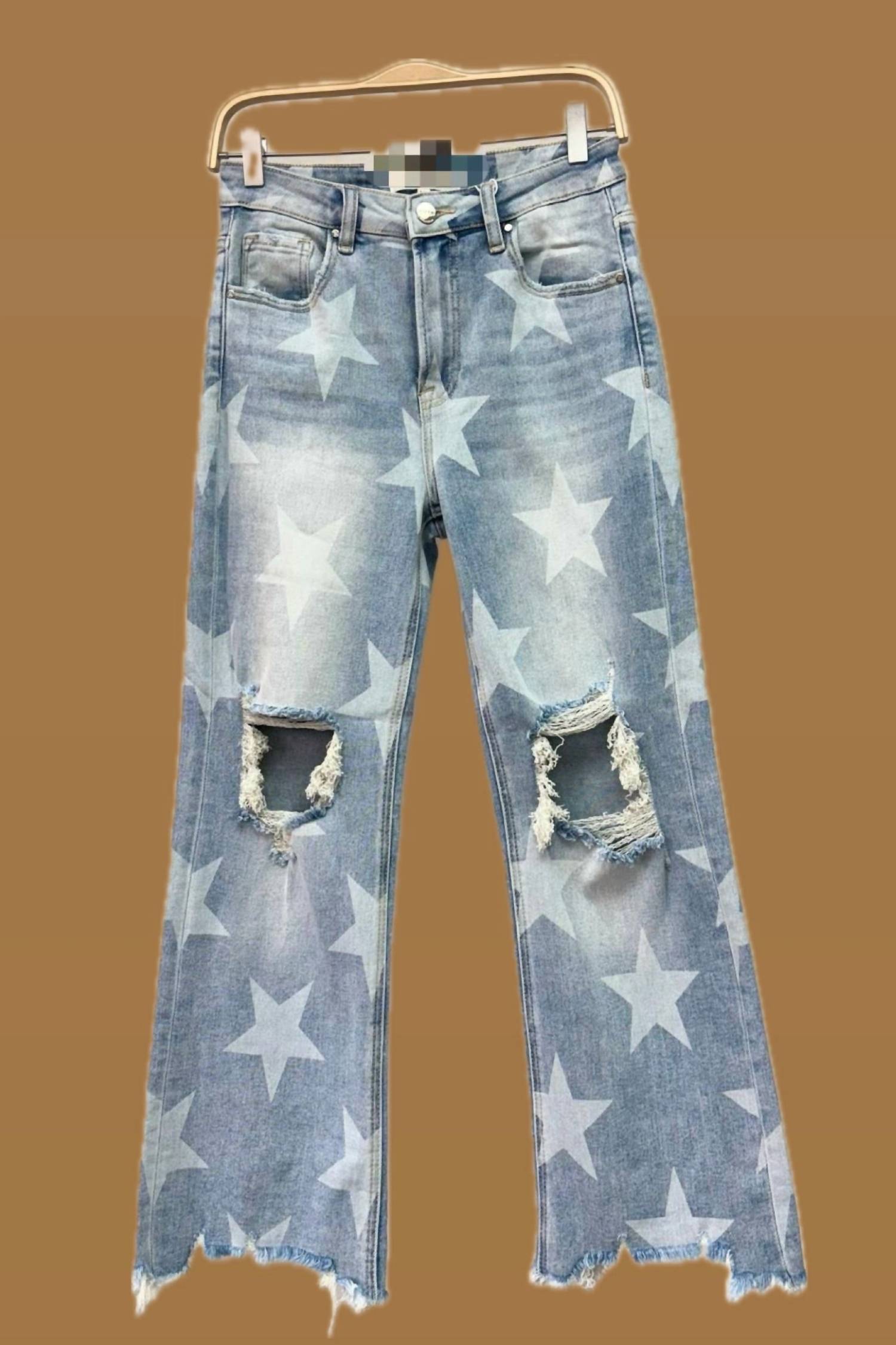 Art & Love Usa - High Rise Star Jeans