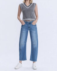 Vervet By Flying Monkey - Maris High Rise Barrel Jean