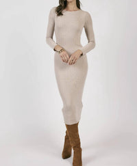 Sage The Label - Dignity Tie Back Knit Midi Dress