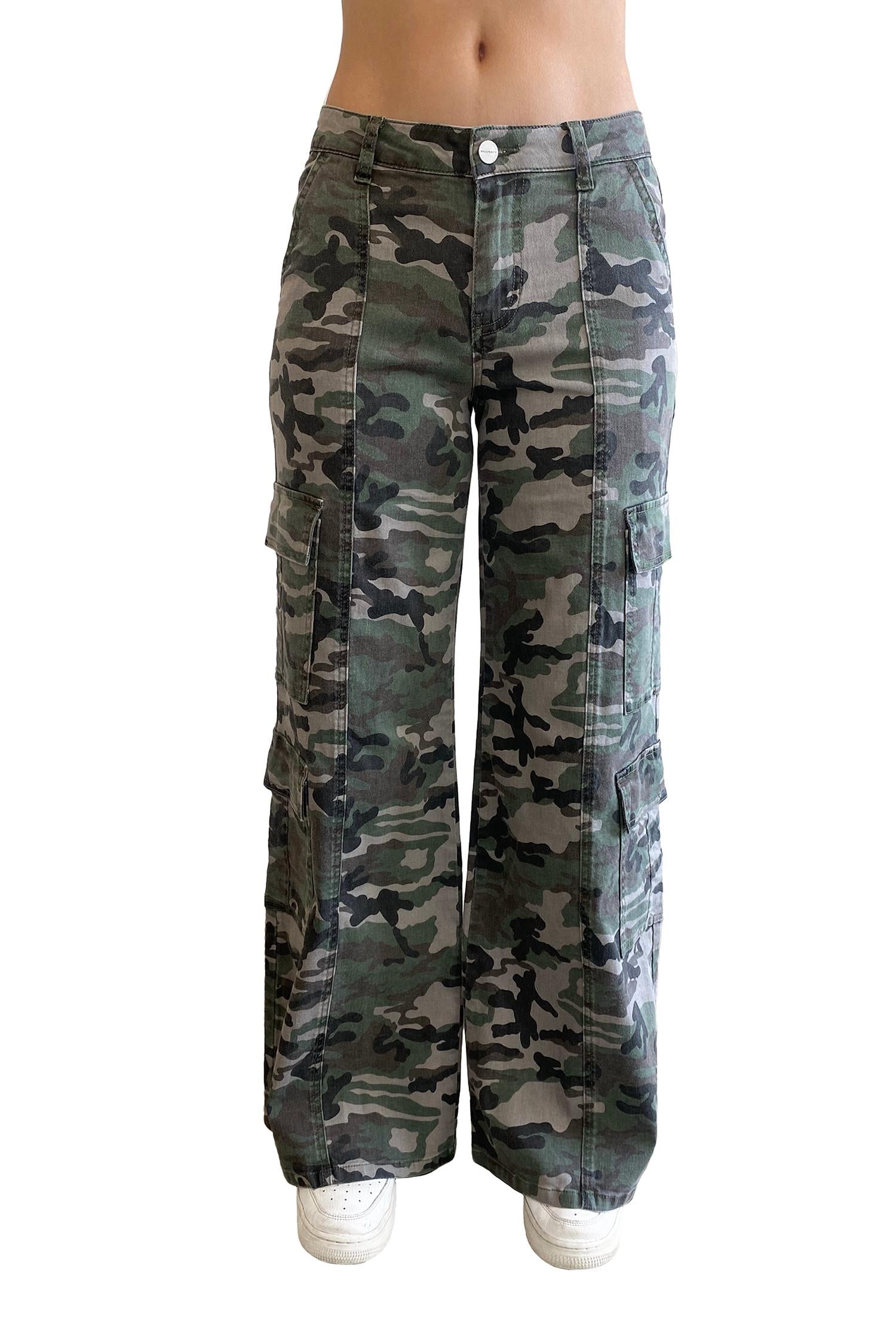 Prosperity Denim - Gina Straight Camo Cargo Pants