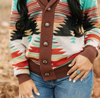 Sterling Kreek Southern Roots Sweater in multi - women's sweater