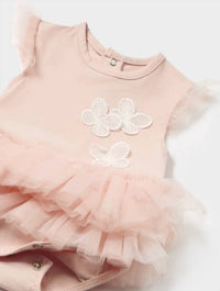 Mayoral - Girl's Two Piece Tutu Onesie With Matching Headband