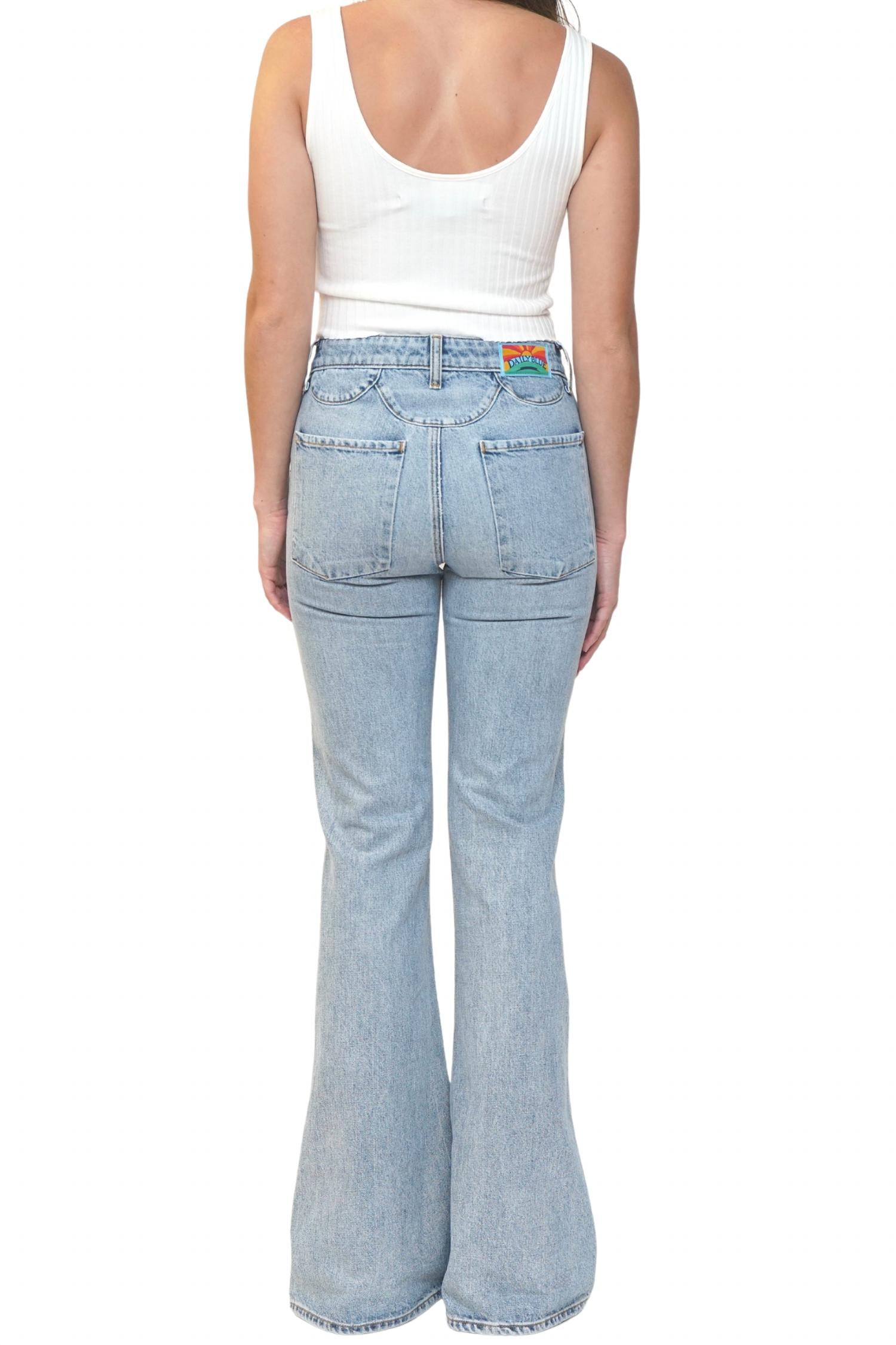Daily Blue - High Rise Bell Jeans