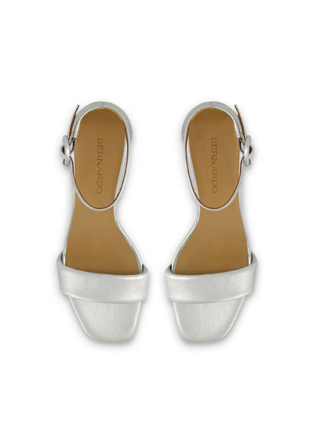 BERNARDO Women's Carla Platform Sandal in silver antique calf - women's sandal - view 4