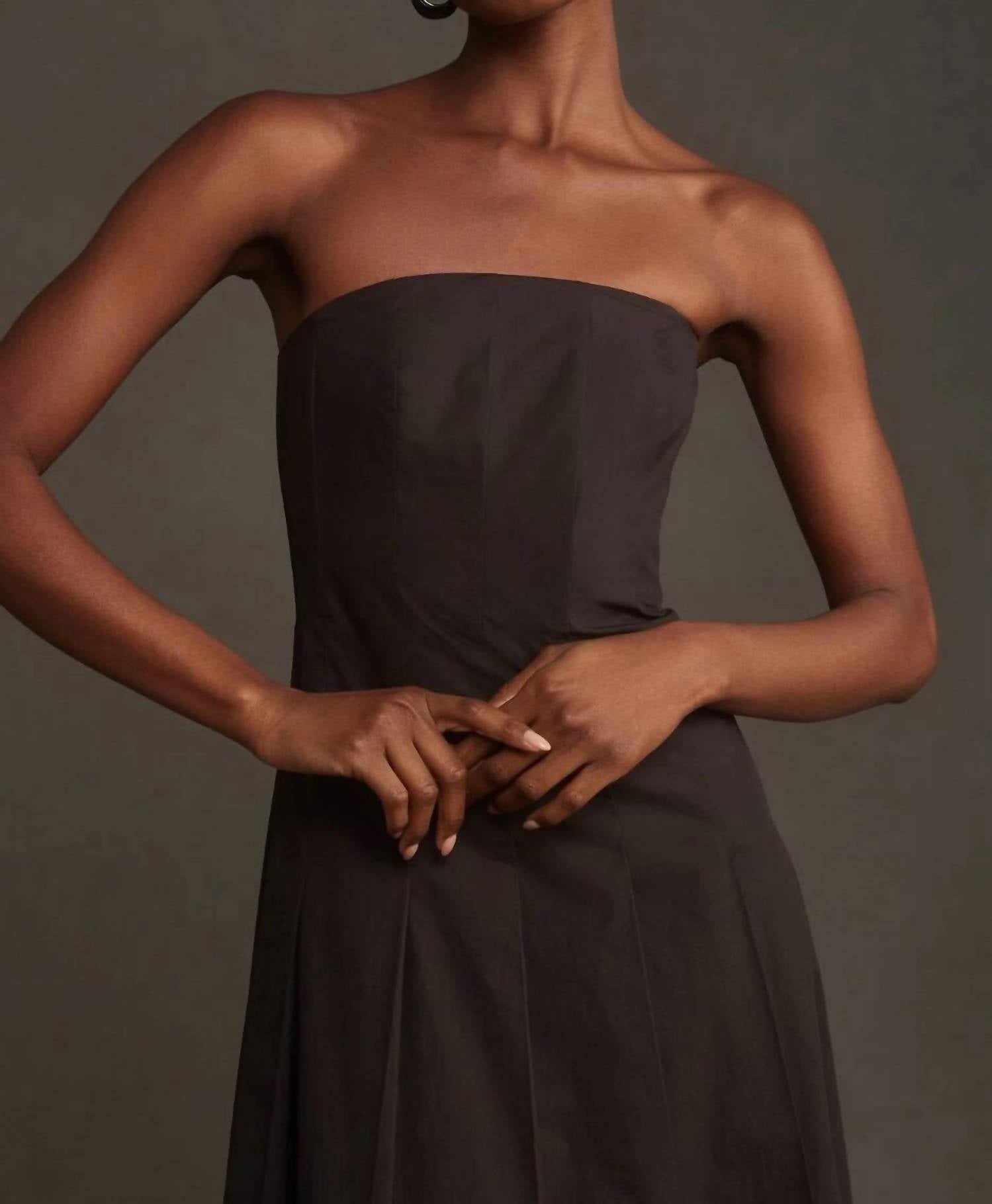 Mare Mare - Strapless A-line Midi Dress