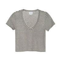 Sundays - Stripe Linen Sister Tee