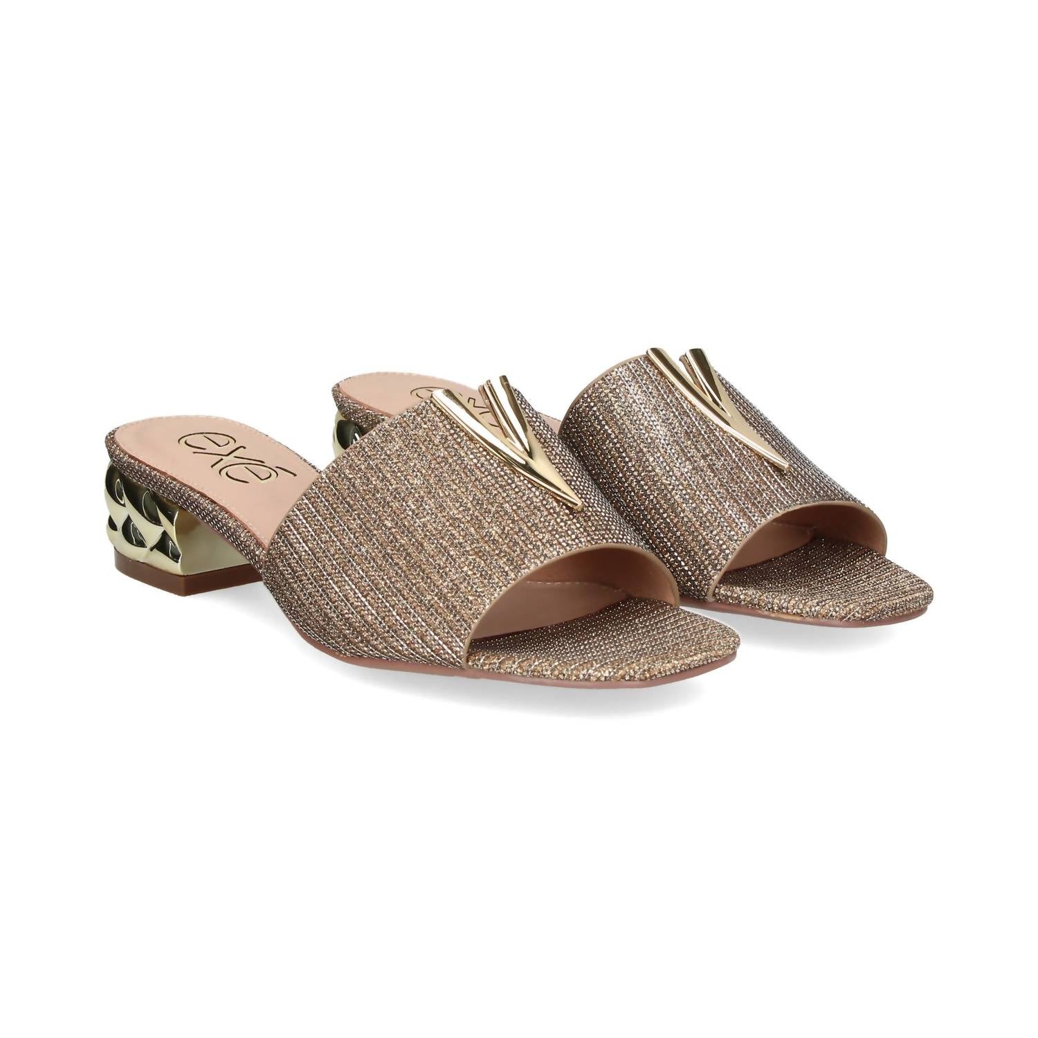 Exe - Women's Katy Open Toe Low Heeled Sandal