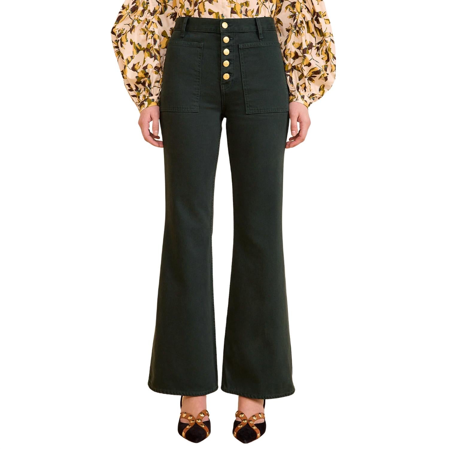 Ulla Johnson The Lou Jean in hunter - women's jeans