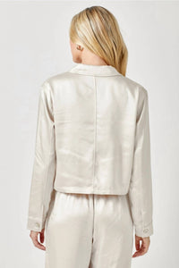 Mystree - Satin Cropped Jacket