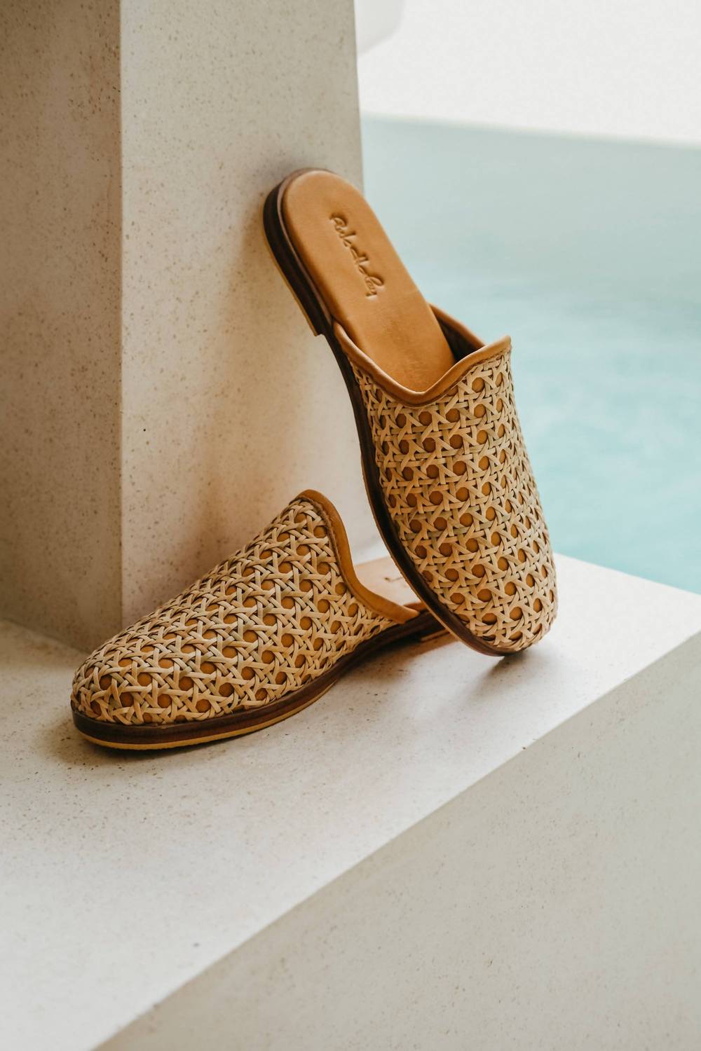 Pink Haley - Women's Fiona Cane And Leather Mules