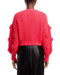 Stellah - FLOWER APPLIQUE CARDIGAN