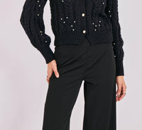 Sadie & Sage - Pearl Embellished Cardigan