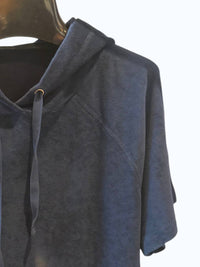Bobi - Women's Short Sleeeve Terry Hoodie