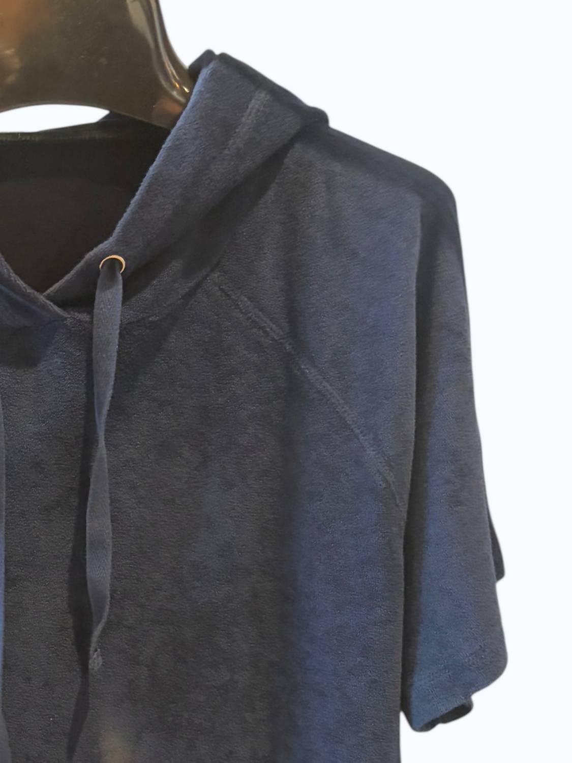 Bobi - Women's Short Sleeeve Terry Hoodie