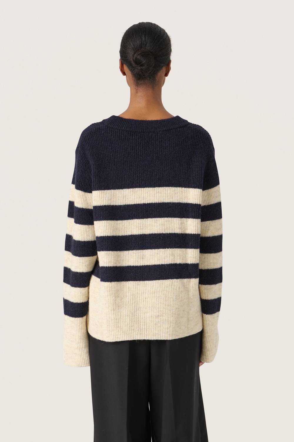 Soaked In Luxury - Selta Knitted Striped Pullover