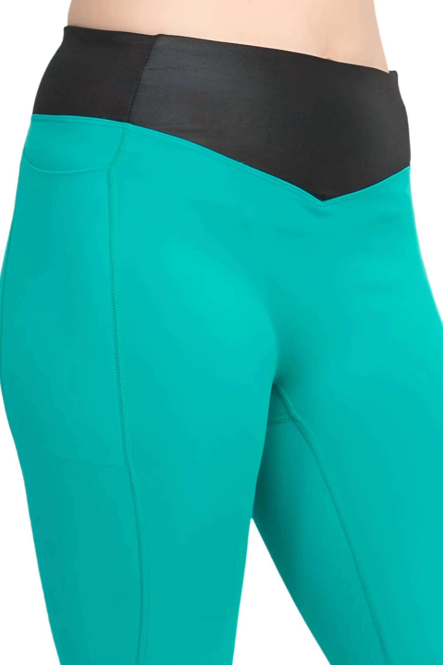 Ac-Tiv-Ology - Mid Waist Banded High Shine 7/8 Interlock Legging