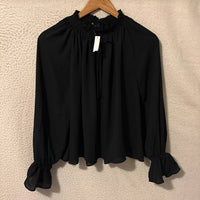 Madewell - Long-sleeve Tie-neck Top