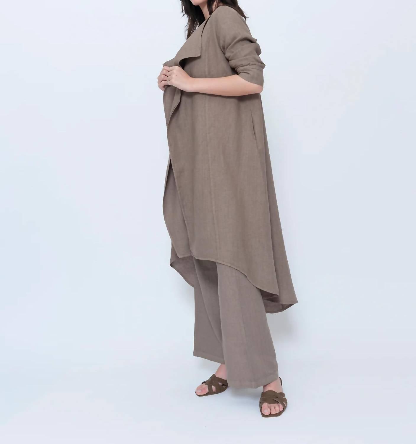 Blueberry - Draped Duster