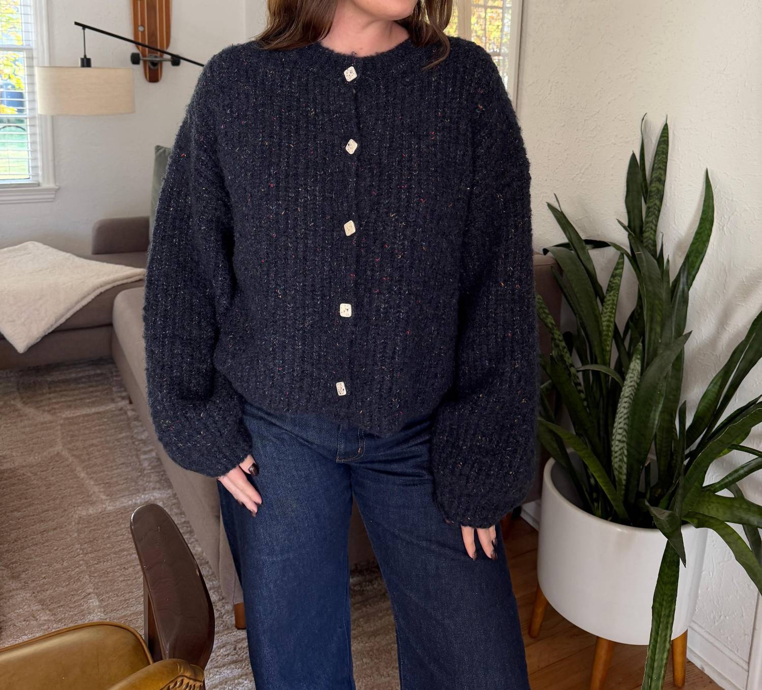 Sofie The Label - Briar Speckled Knit Button Cardigan