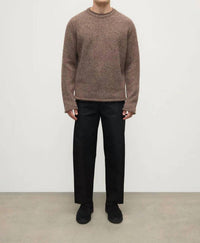 Johnstons Of Elgin - Crew Neck Rolled Trims Sweater