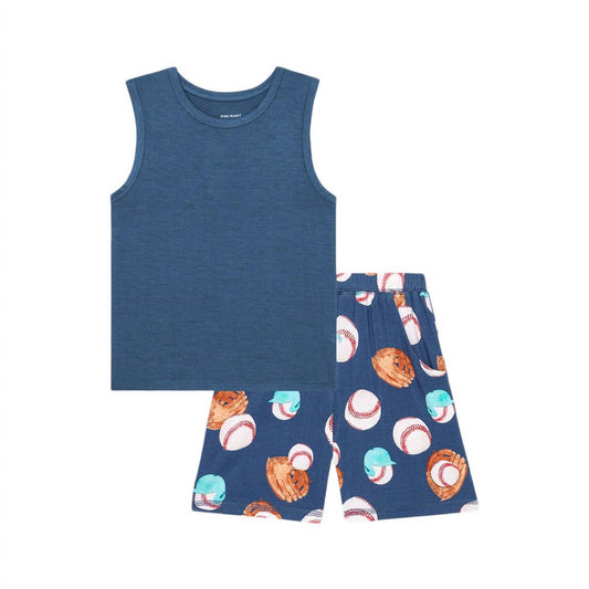 Posh Peanut - Boy's Homer Tank Top & Short Set