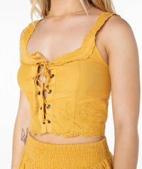 Roxy - Hazel Lace Up Top