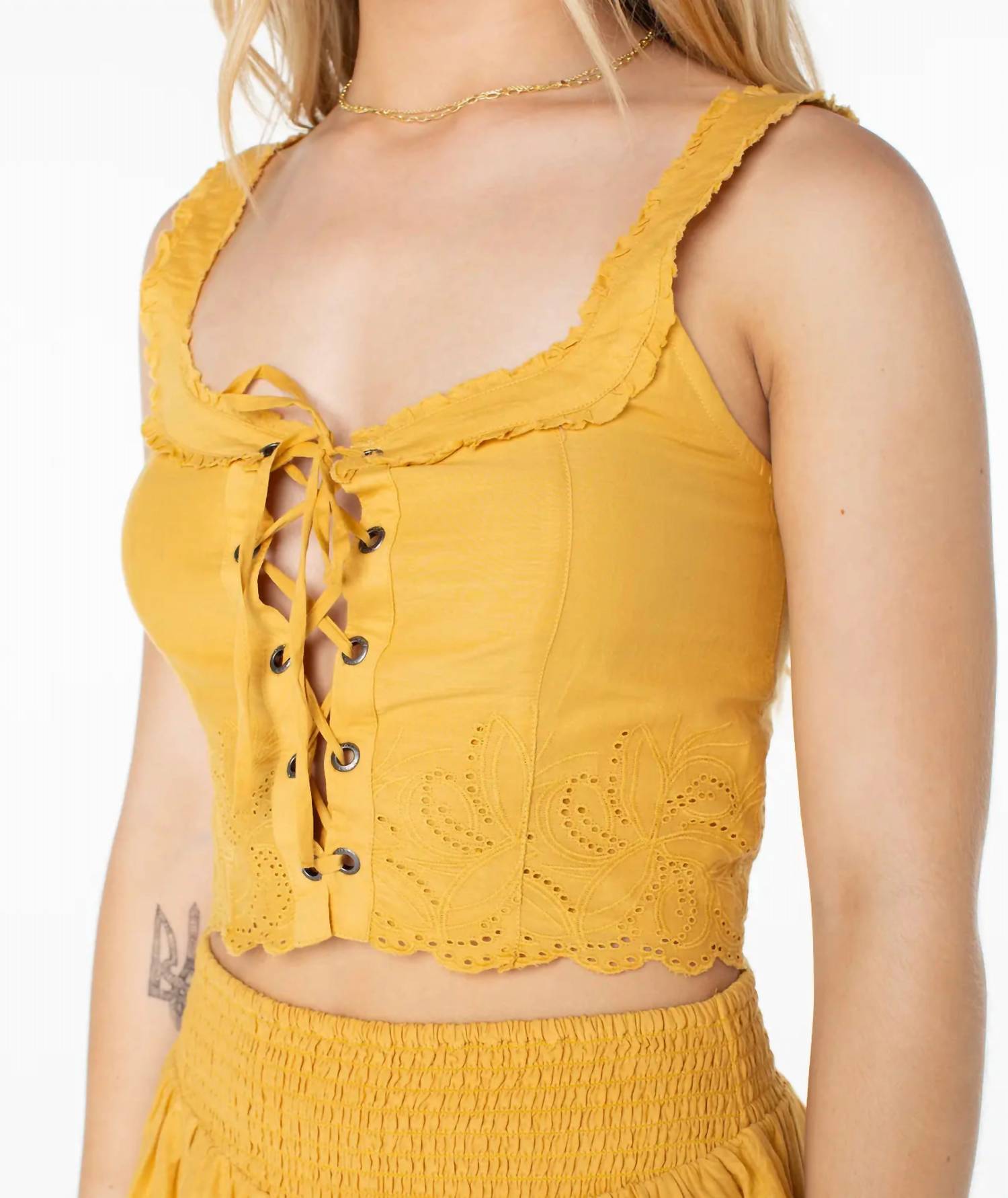 Roxy - Hazel Lace Up Top