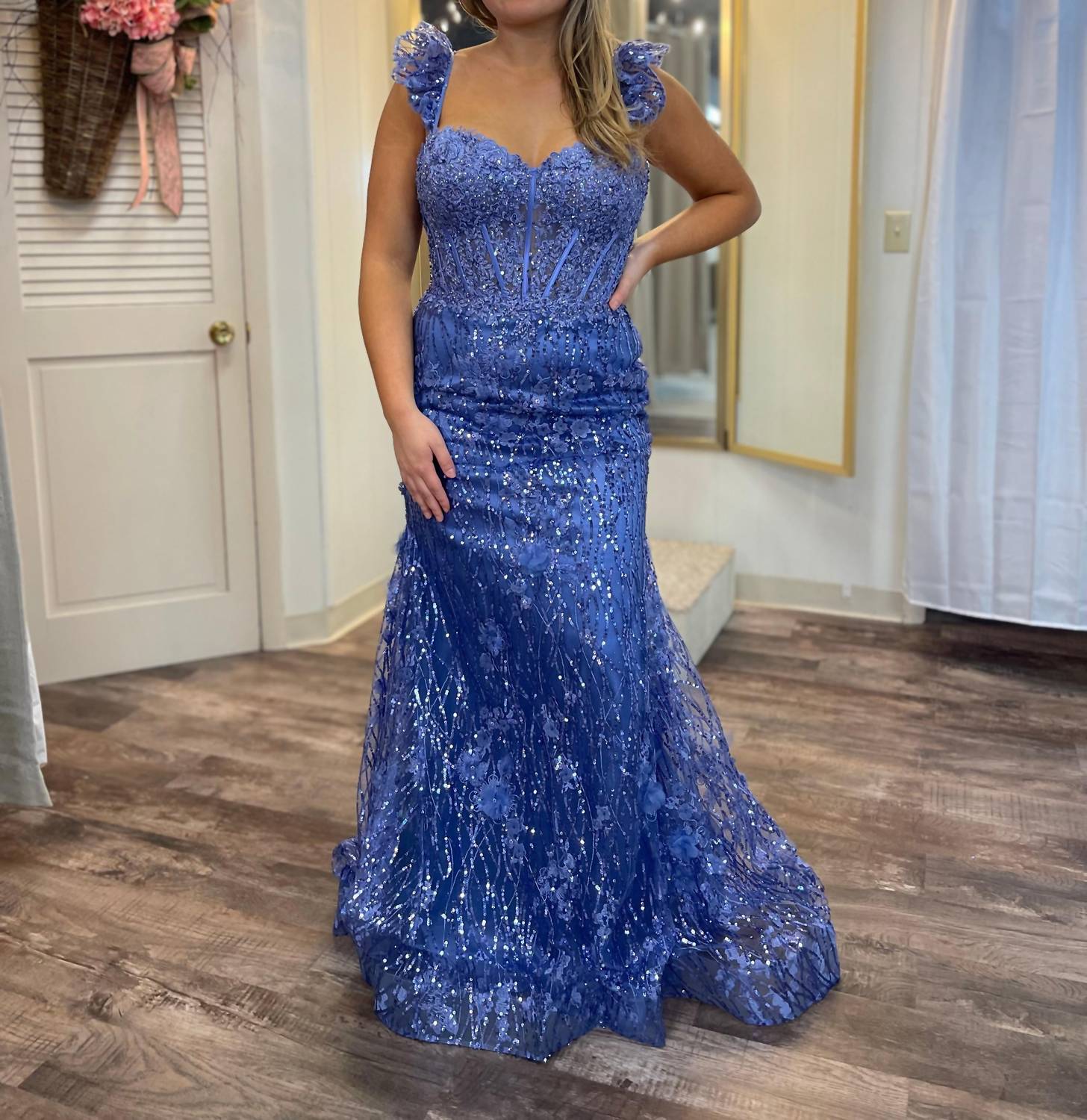 Sherri Hill - Lace Up Back Dress