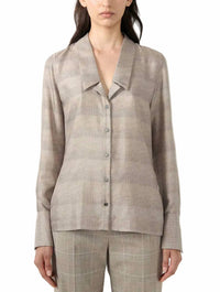 Barbara Bui - Prince of Wales printed silk shirt