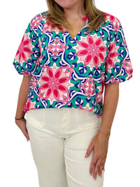 Jade - Kay Puff Sleeve Top