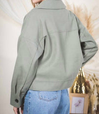 Very J - Pocket Patched Collared Shacket