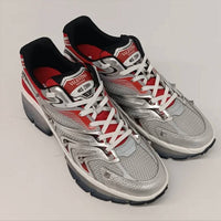 Valentino Garavani Men's Studded Mesh Runner Sneakers in silver red - men's sneaker