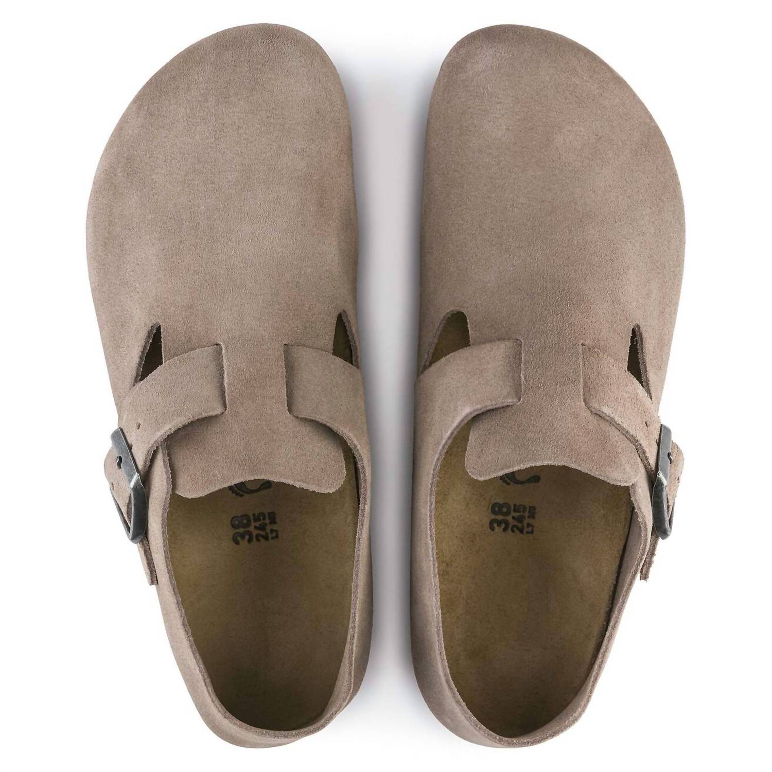 BIRKENSTOCK Men's London Clog in taupe - men's sandal - alternate view