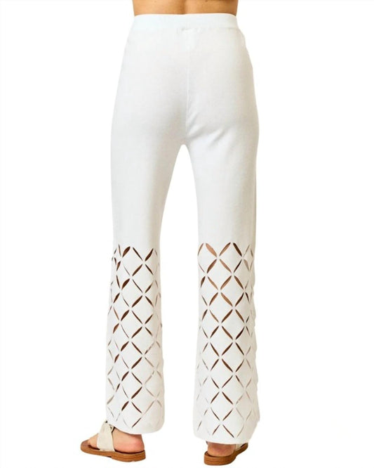 Lalavon - Ileana Cutout Detail Elastic Waistband Pants