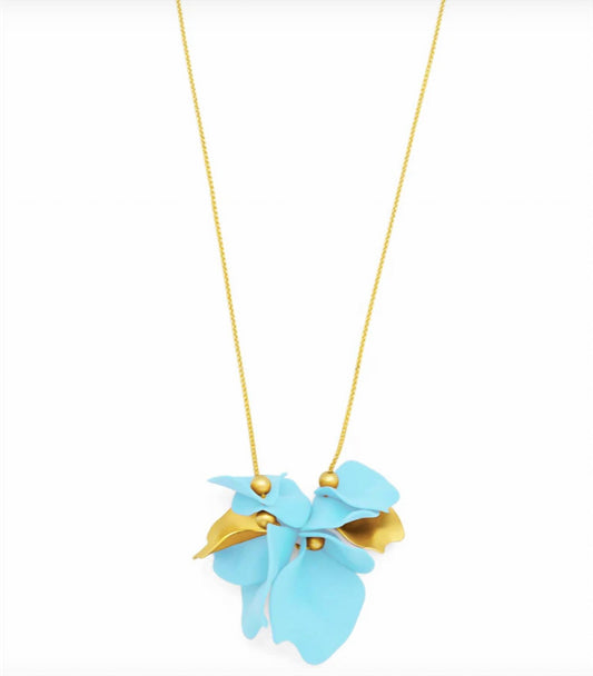 Zenzii - Women's Flower Petal Long Necklace