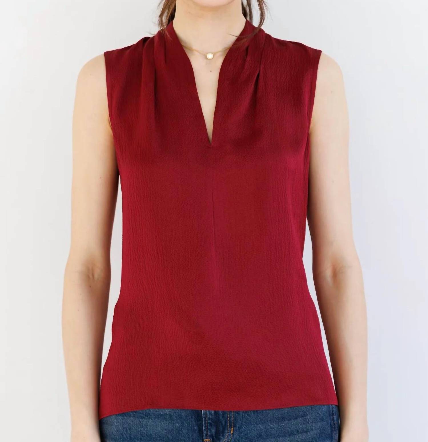 Go By Go Silk - Go To Shell Silk Top