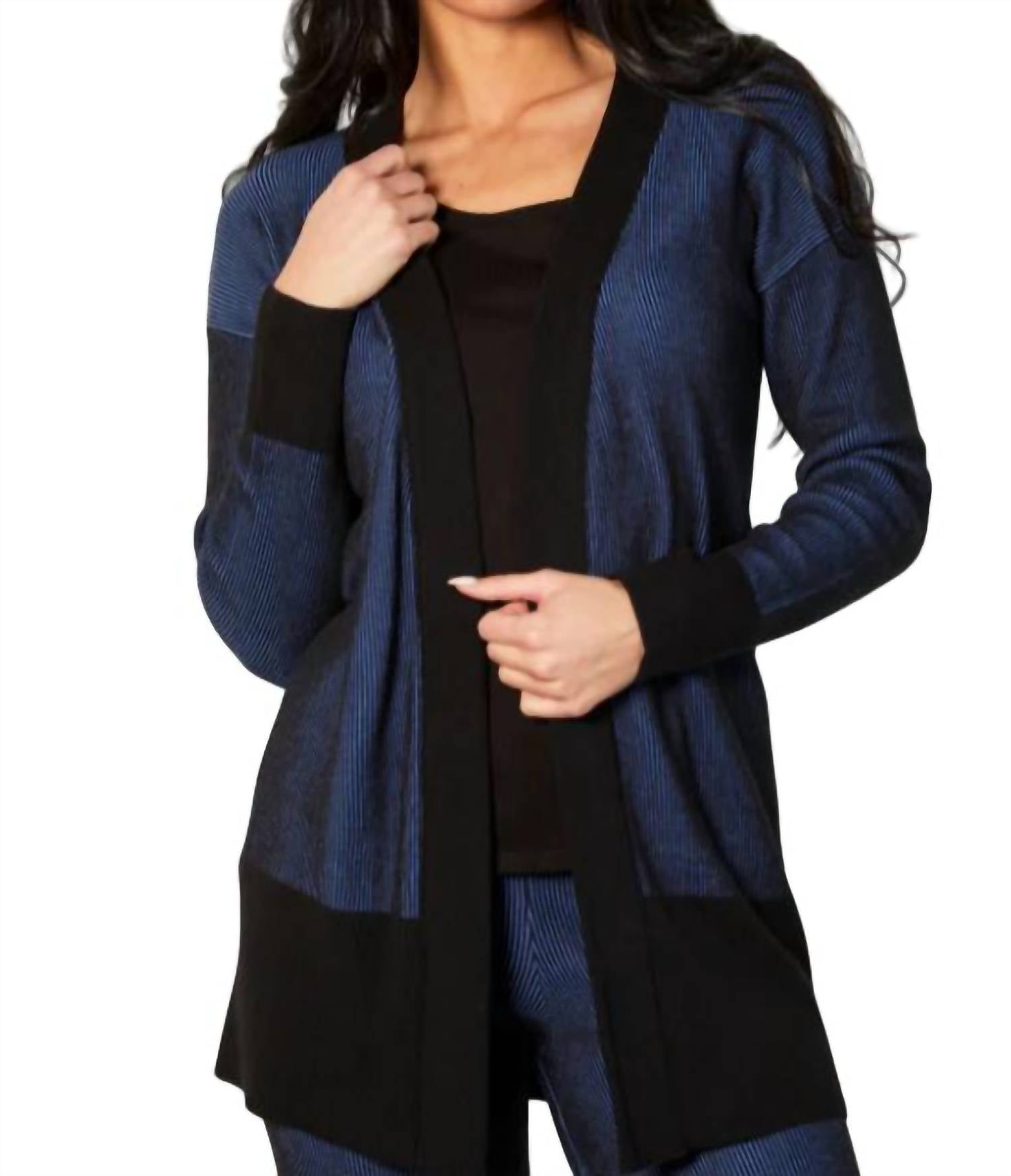 Two Tone Ribbed Jacket