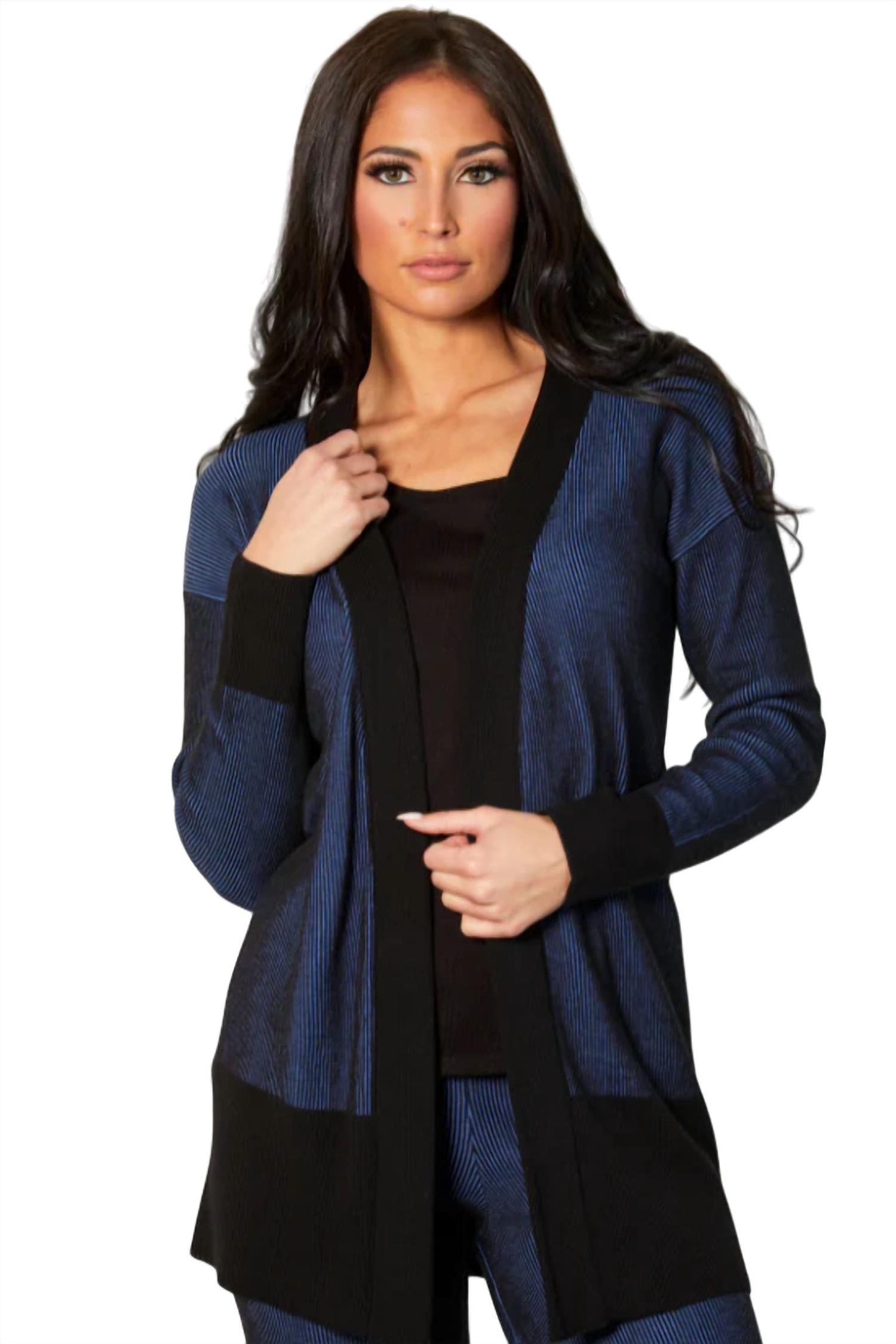 Two Tone Ribbed Jacket