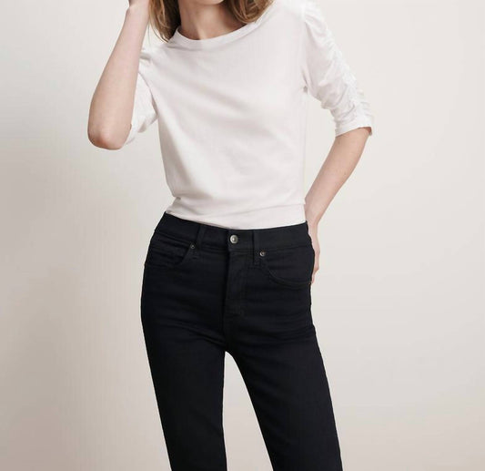 Veronica Beard - Waldorf Ruched-sleeve T-shirt