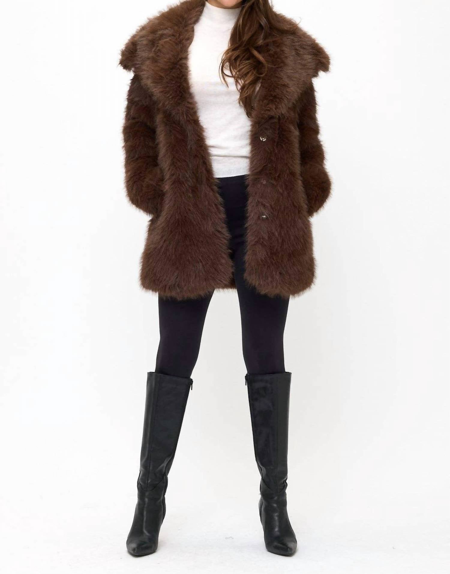 Coalition La - Luxe Cloud Oversized Faux Fur Coat