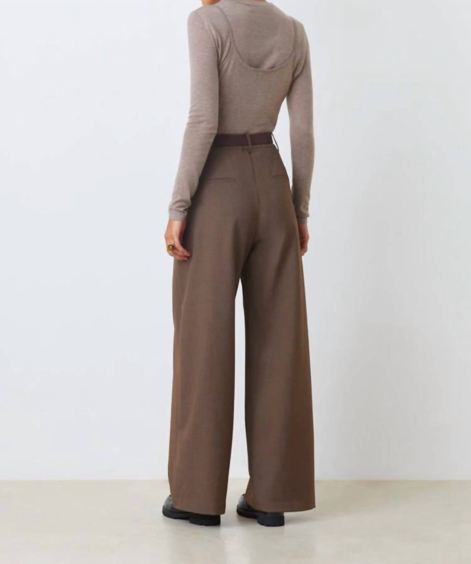 S3 Holding Prava Long Sleeve Top in taupe - women's top - detail view