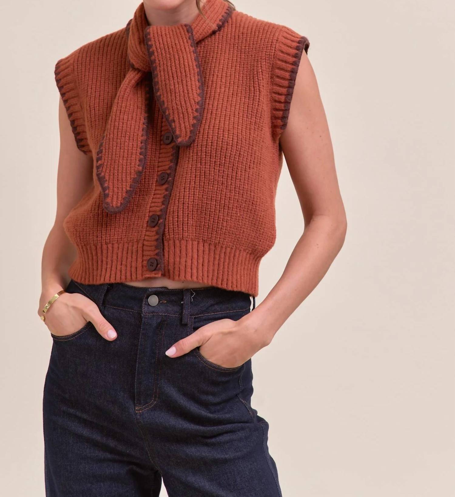 &Merci - Dunne Sleeveless Sweater