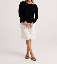 Zaket & Plover - Button Boat Neck Sweater