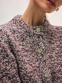 White + Warren - Crewneck Button Cardigan