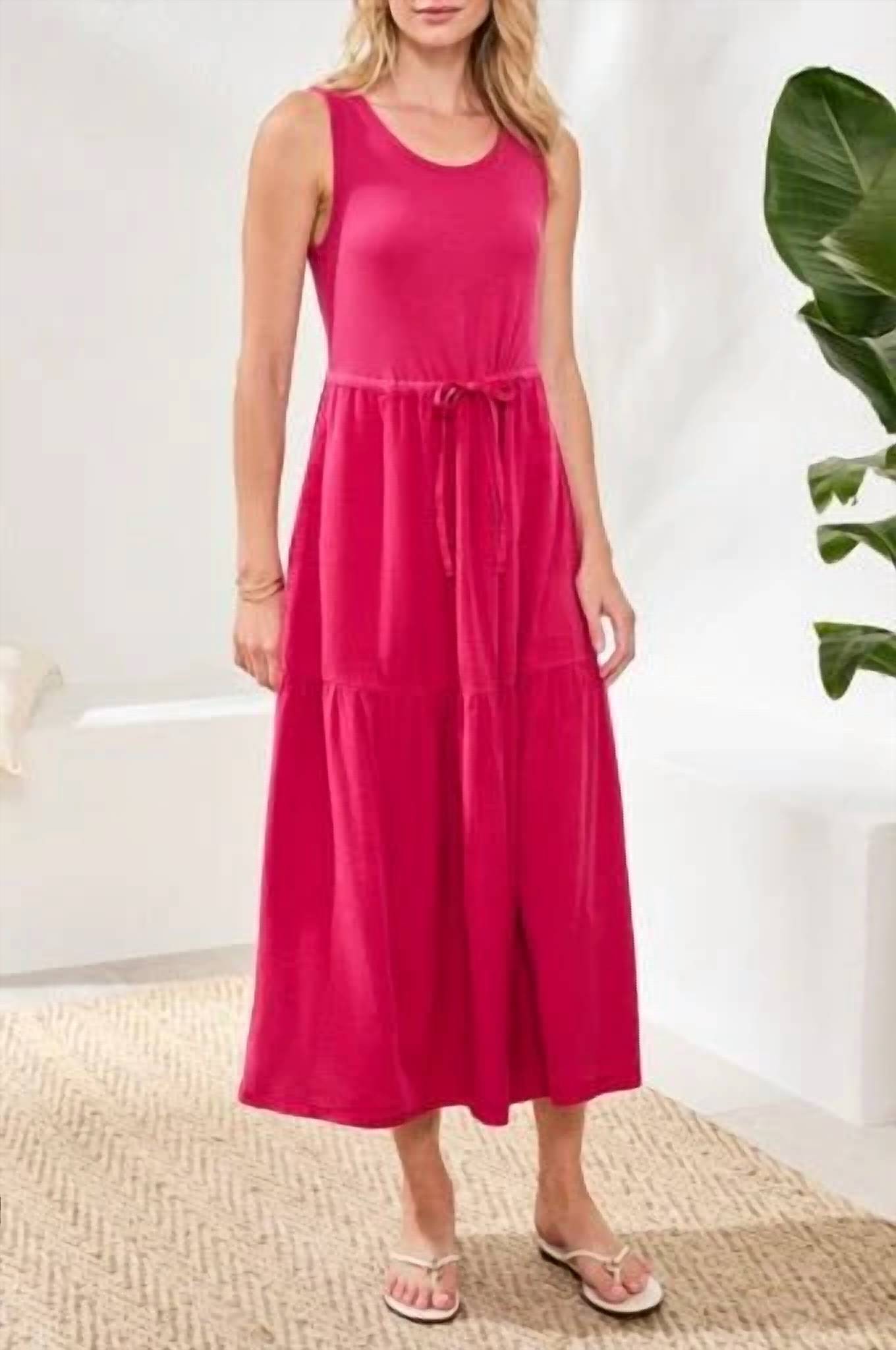 Tribal - Sleeveless Midi Dress