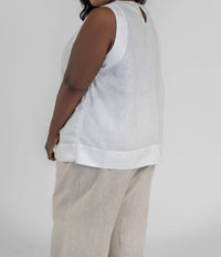 Adriana Contreras - Ava Linen Tank Top - Plus