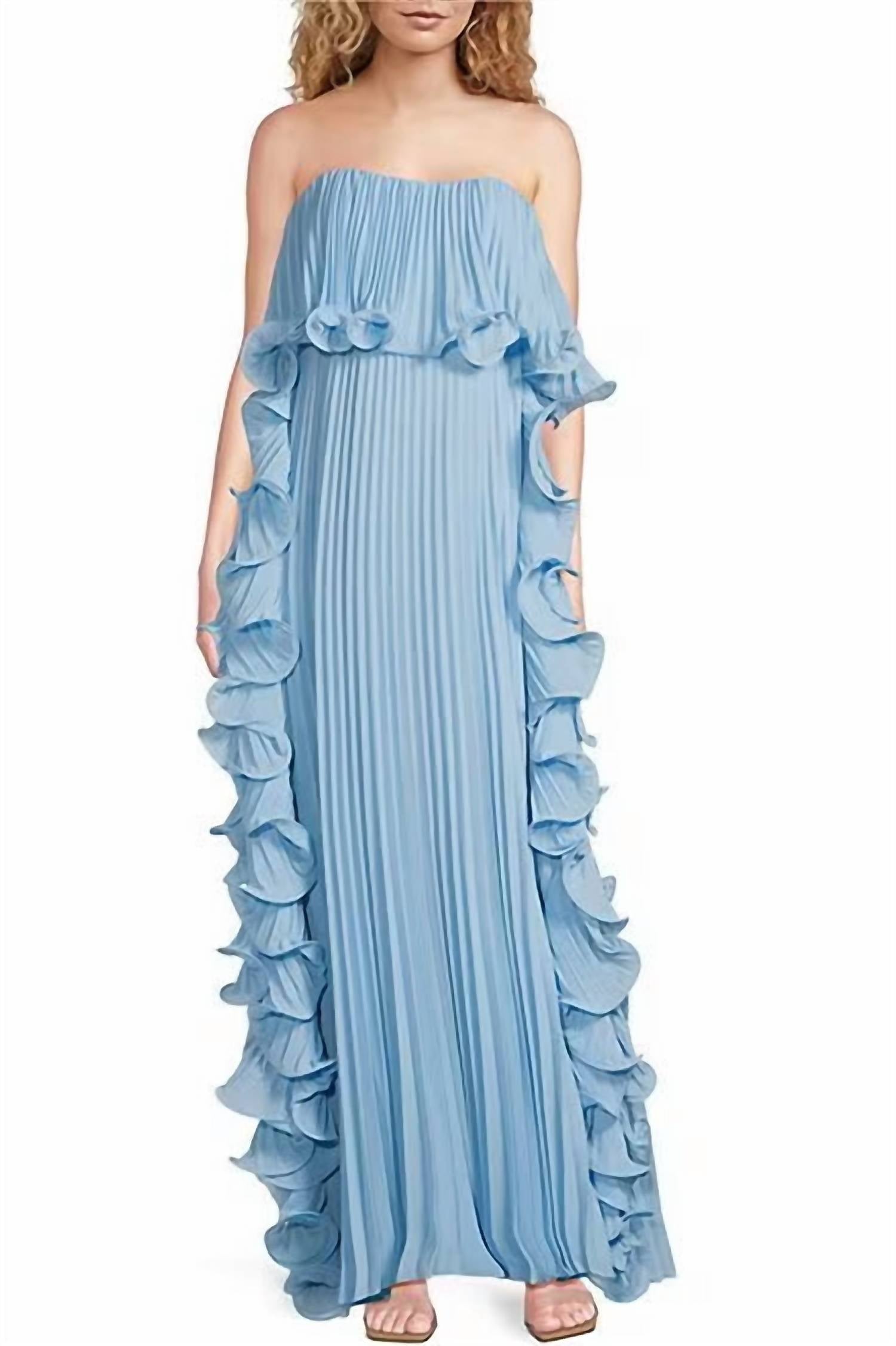 Badgley Mischka - Women's Concealed Zip Hook Shift Gown Silhouette Dress