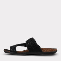 Mykos Women's Scarlett Toe Ring Sandal in black - women's sandal - view 5