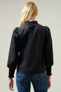 Sugarlips - Sophia Ruffle Button-down Top