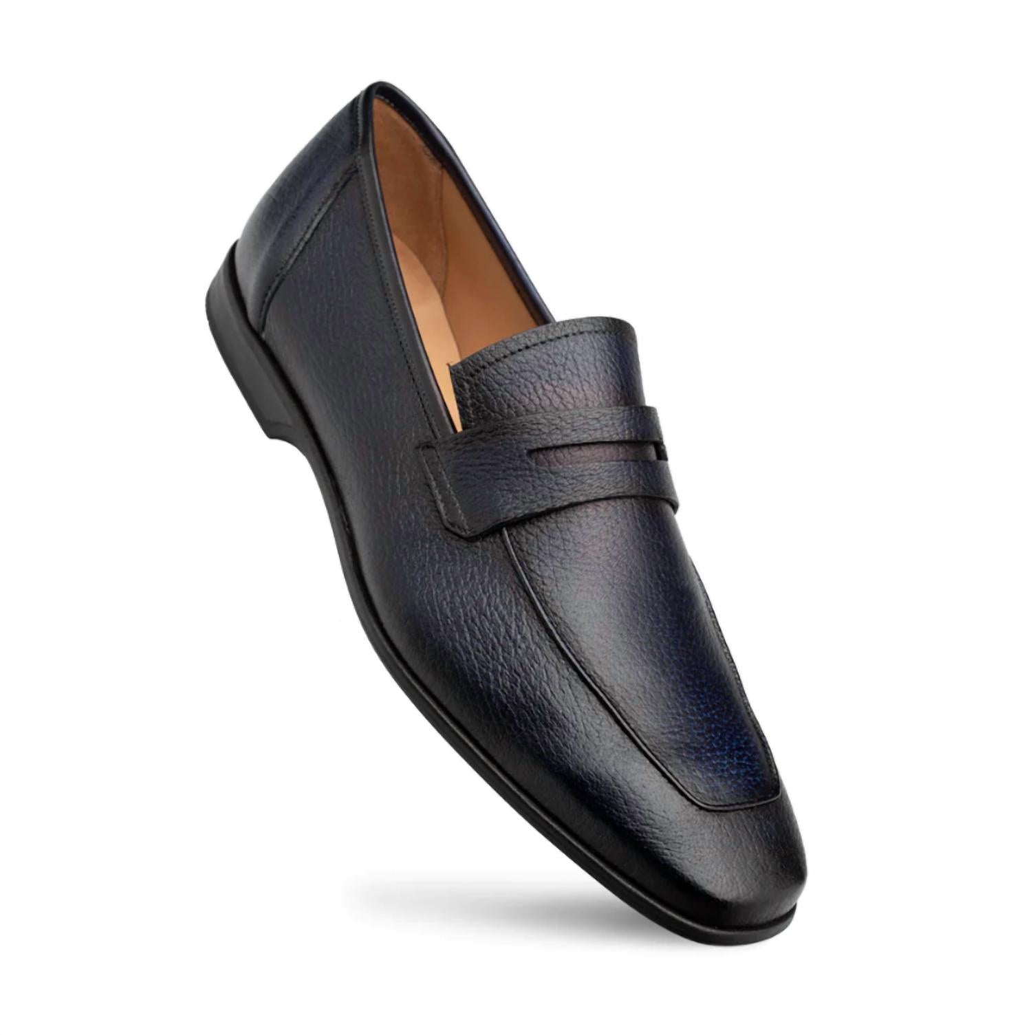 Mezlan - Deerskin Penny Loafer Black